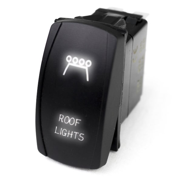 Race Sport Led Rocker Switch W/ White Led Radiance (Roof Lights) RSLJ15W - main